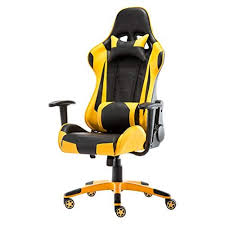 Mmli Chairs Racing Gaming Chair Office Task Desk Executive Reclining Computer Reception Pu Leather Ergonomic Adjustable Tilt Ergonomic Chair Chair Racing Chair