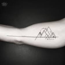 Artist Inspired By Nature And Geometric Shapes Creates Perfect Minimalist Tattoos Shape Tattoo Line Tattoos Minimalist Tattoo