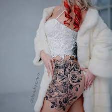 Day Of The Dead Hip Tattoo Best Tattoo Ideas Designs Inner Thigh Tattoos Hip Tattoo Hip Tattoos Women