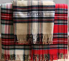 Tartan check plaid polar fleece throw blanket blue black. Classic Tartan Plaid Throw Featured At Babybox Com