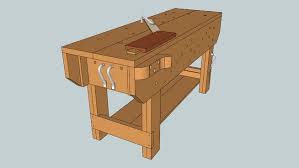 Large Preview Of 3d Model Of Lost Art Press Kd Nicholson Bench Modified By Chris Schwarz Woodworking Bench Woodworking Beginner Woodworking Projects