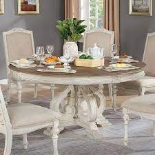 From shop furnitureredesign $ 294.63. Arcadia Round Dining Table Antique White Furniture Of America Furniture Cart