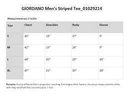 Giordano Mens Striped Tee_01029214
