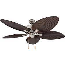 Check out bizrate for great deals on popular brands like craftmade, emerson and fanimation. Ecosure Abaco Brushed Nickel 52 Inch Ceiling Fan With Palm Leaf Blades And Remote Control Walmart Com Walmart Com