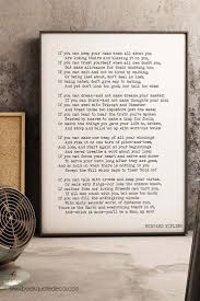 If You Can Keep Your Head When All About You Are Losing Theirs And Blaming It On You Meaning Gorgeous Minimalist Inspirational Poetry Art For Your Living Room Or Bedroom Wall Decor Click Through Now To See Mor White Art Black White Art Minimalist Book