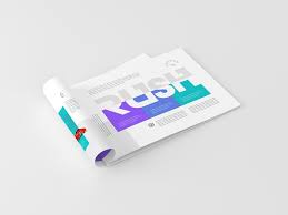 Can be used for private and commercial projects. A4 Landscape Brochure Mockup Free Psd Template Psd Repo