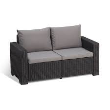 You're reviewing:bahamas 2 seater sofa. Shop Now For The Keter California 2 Seater Outdoor Seating Patio Sofa Loveseat In Resin Plastic Rattan Wicker With Cushions Grey Accuweather Shop