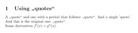 Automatic German Quotation Marks Tex Latex Stack Exchange