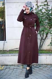 Kurk Detayli Tesettur Kap Bordo Urun Kodu Tua9412 149 90 Tl With Images Dress Clothes For Women Hijab Style Dress Muslim Fashion