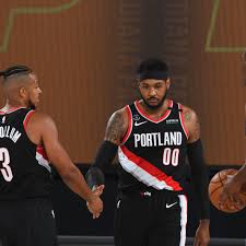 #00, f, portland trail blazers. Carmelo Anthony S Year Away Prepared Him For Life In The Nba S Bubble Blazer S Edge