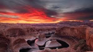 Reflection canyon this canyon makes you work hard for its awesome views. Sunrise At Reflection Canyon Utah Oc 5749x3082 Earthporn