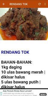 Dry beef rendang created by the royal cooks of perak, incorporates spices that were typically inaccessible to the general population 107. Resepi Rendang Tok Kelantan Untungresepi Forshope Com