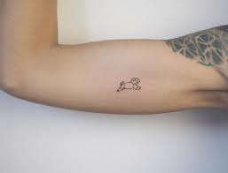 Geometric Dog By Cagri Durmaz Tiny Tattoos Small Dog Tattoos Tattoos