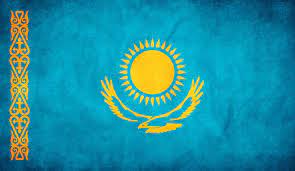 Der linke streifen steht für die volkskunst des landes. Kazakhstan Fahnen Kasachstan Flagge Hintergrund