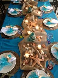 Il tuo negozio online di articoli per feste ed addobbi! Decorazioni Per I Tavoli A Tema Mare Beach Themed Party Beach Theme Wedding Beach Bridal Showers