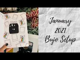 2021 Bullet Journal Setup January January 2021 Bujo Setup Archer And Olive Polaroid Photo Theme Youtube In 2020 January Bullet Journal Bullet Journal Bujo
