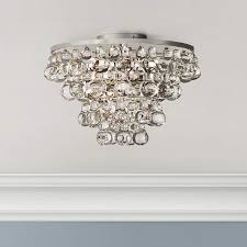 Get your lamp and lighting orders delivered right to your front door at no extra cost. Bling Collection Polished Nickel Flushmount Ceiling Light K4685 Lamps Plus
