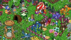 Smurfs Village Preview Hd 720p Smurf Village Smurfs Painting