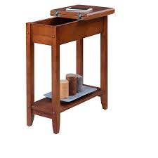 American Heritage Flip Top End Table Mahogany Johar Furniture End Tables Guest Room Furniture Furniture