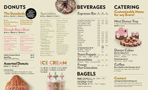Menu Stan S Donuts Coffee Donut Cake Bakery Menu Menu Wedding Donuts