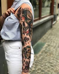 45 Trendy Tattoo Sleeve Women Color American Traditional Traditional Tattoo Sleeve Traditional Tattoo Woman Sleeve Tattoos