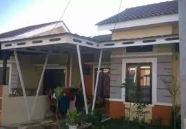 Selain diaplikasikan untuk atap rumah, baja. Kanopi Baja Ringan Teras Rumah Konstruksi Dan Taman 810503493