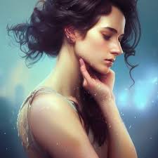 thoughtful woman reminiscing about love