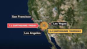 — nbc los angeles (@nbcla) july 6, 2019. Powerful 7 1 Earthquake Rocks Southern California A Day After Another Large Quake Kptv Com