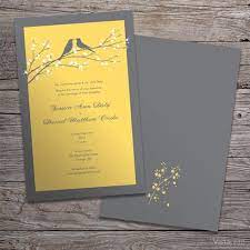 Charming Yellow And Grey Wedding Invites 60 For Your Free Wedding Invitation T Yellow Wedding Invitations Free Wedding Invitations Wedding Invitation Templates