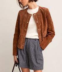 Veste avec col à revers et manches longues. Juif Sympathique Mobile Veste Tendance Femme Absence Conjuguer Capture