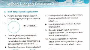 Soal Matematika Kelas 6 Kd 3 4 Dan Kd 3 5 Keliling Dan Luas Lingkaran Sekolahdasar Net
