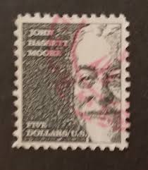 US Scott 1295 John Bassett Moore $5 Used Stamp T10823