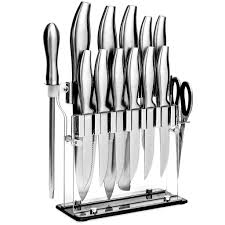 Ready To Step Up Your Cooking Game Beautifully Slice And Present Your Perfect Steak Like A Pro Using This 14 Piece Stainless Steel Kni In 2020 Kitchen Knives Stainless Steel Knife Set