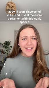 Girl Reciting Julia Guillards Speech