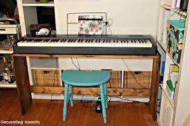 Piano Stand Diy Keyboard Stand Ikea Hack Piano Piano Table Sweet Home