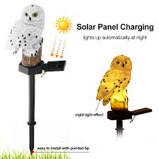 Garden Solar Lanterns Decorations Resin Statue Led Lights Hanging Outdoor Adorable And Full Of Character Owl Solar Light Decorative Garden Lights For Walkway Pathway Yard Lawn Walmart Com Walmart Com