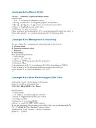Better prepare your job applications before submitting. Bahasa Inggris Iklan Pekerjaan Bachelor S Degree Academia