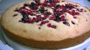 Sommerlicher Ruhrteigkuchen Mit Wildbeeren
