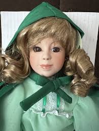 New Paradise Gallery Porcelain Doll “ Colleene”, LE 253, 15in By Cindy  Shafer -