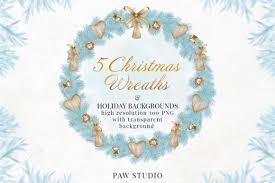 Download Christmas Wreath Winter Decorations Card Graphic By Pawstudio Creative Fabrica SVG Cut Files