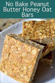 No Bake Peanut Butter Oatmeal Bars Recipe Oat Bar Recipes Oatmeal Bars Healthy Peanut Butter Honey