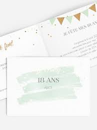 Cartes d'invitation d'anniversaire 18 ans. Invitation Anniversaire 18 Jour Festif