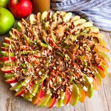 Once the caramel is set you can add a second layer of chocolate or even. Caramel Apple Nachos Modernmealmakeover Com