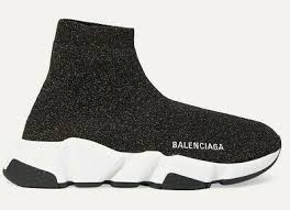 Balenciaga Socks Black And Yellow Balenciaga Women Speed Sock Trainer White Black Gold Lurex Runner Sneakers 35 In 2020 Black Ankle Strap Heels Yellow Crocs Balenciaga Womens