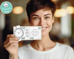 Voucher Template Time Instead of Stuff Template for Printing Gift Voucher  Time Instead of Stuff Gift Idea, Print Template as PDF for Download