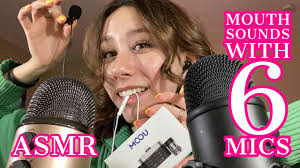 ASMR with SIX different mics!! 30 mins of mouth sounds +tapping +random  triggers