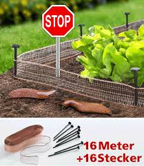 Screw Stop 16m Schneckenzaun Schnecken Garten