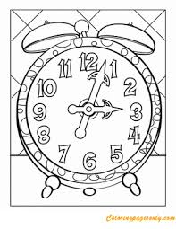 You can also furnish details when the kids gets engrossed. Tick Tock Clock Coloring Pages Clock Coloring Pages Coloring Pages For Kids And Adults