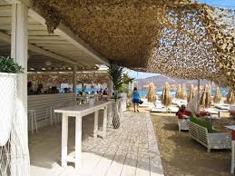 Mykonos Greece Oh She Glows Beach Cafe Beach Bars Beach Design