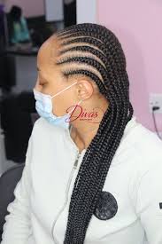 Swahili Lines Box Braids Hairstyles Hair Braiding Salon Cornrows